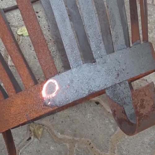 LaserMaster RustOFF Easily Clean Uneven Surfaces
